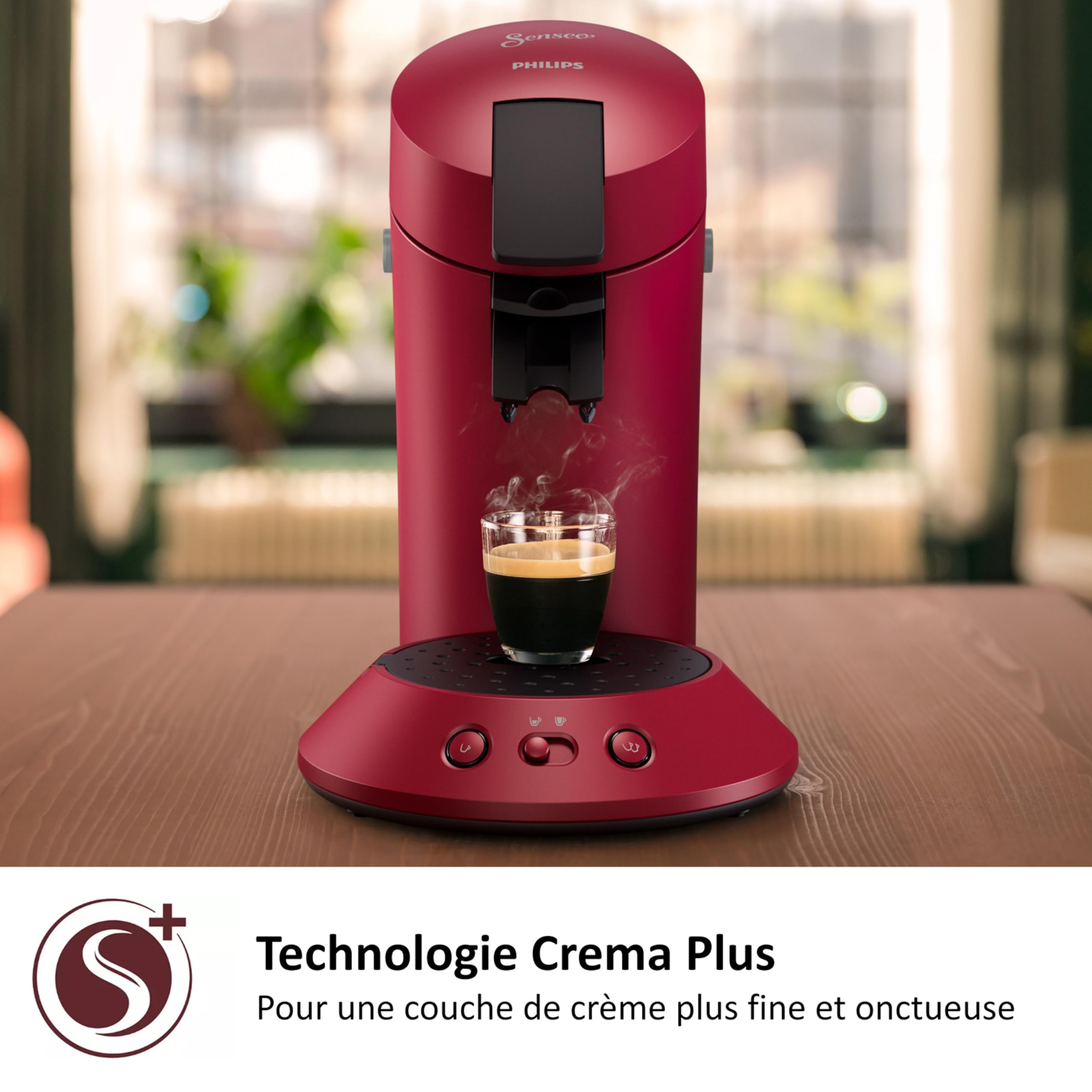 SENSEO Original Plus Machine à Dosettes Rouge CSA210/91 | Avelor