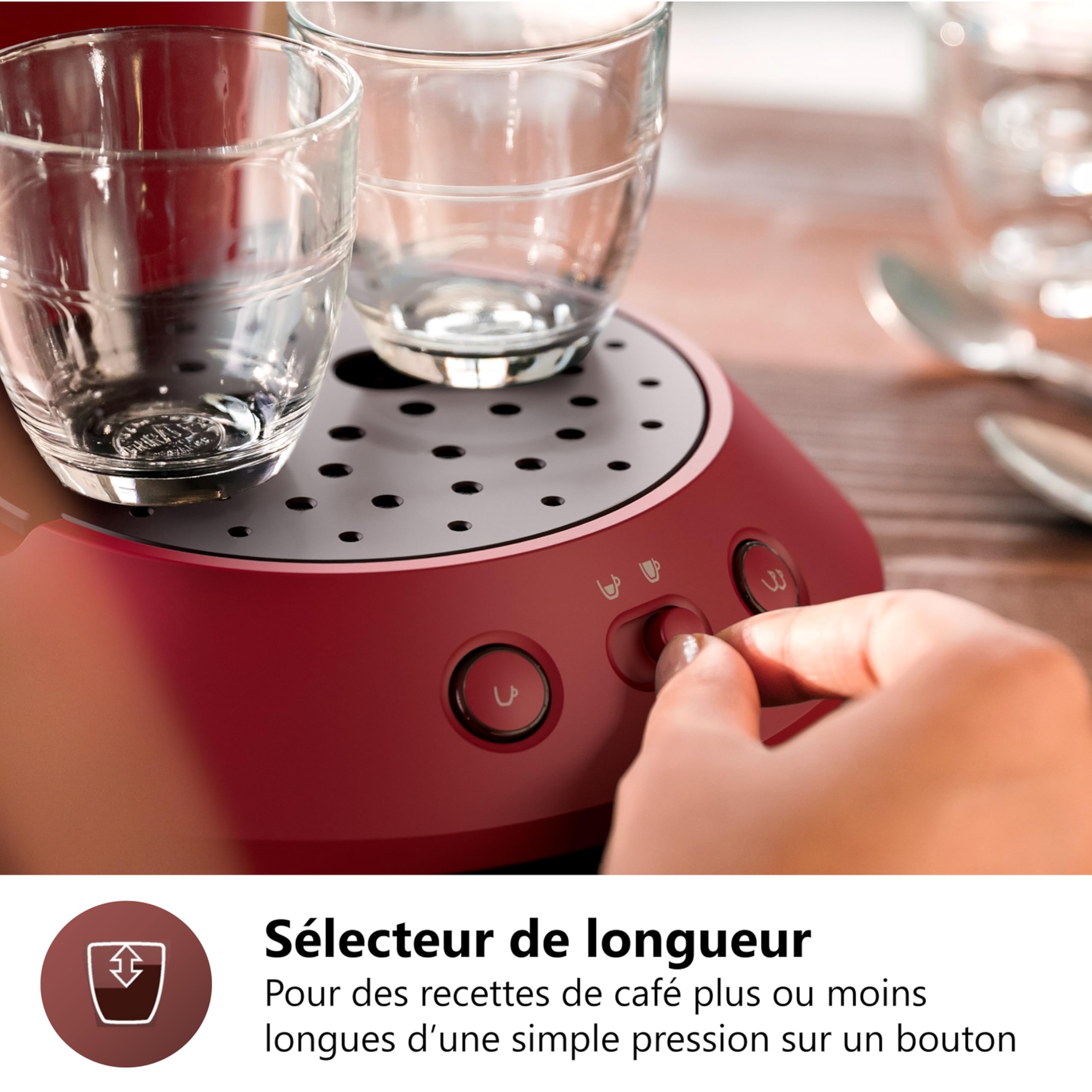 SENSEO Original Plus Machine à Dosettes Rouge CSA210/91 | Avelor